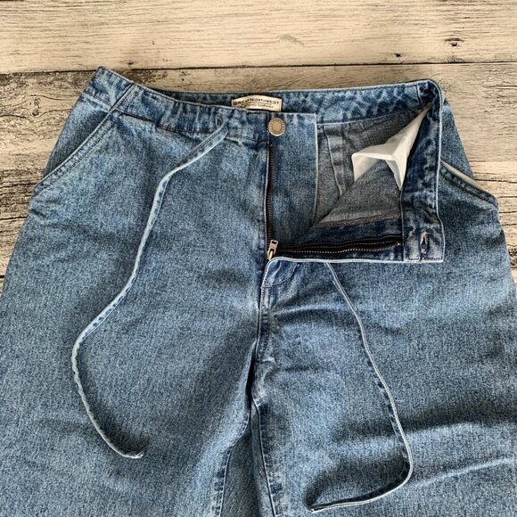 Vintage 90s Great Northwest Clothing Company Drawstring High Rise Denim Capris - Picture 9 of 16